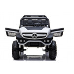 Elektrické autíčko Mercedes Unimog - nelakované - biele
